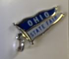Nos Lot Of 8 Ohio State Fair Pennant Charms 3 4 Inch Blue With Silvertone U
