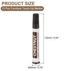 Furniture Repair Wood Markers  12 Pcs Chestnut Touch Up Filler Sticks  Oil Based