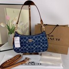 Coach Caf82 Denim natural Teri Shoulder Bag Signature Denim Outlet Products