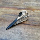 Raven Skull Hair Clip Gothic Headpiece - Witchy Viking Wedding Hair Accessor