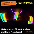 Partysticks Glow Sticks Party Supplies 100pk - 8 Inch Glow In The Dark Light Up