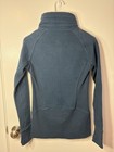  Lululemon Radiant Jacket Ii Teal Silver Zip Funnel Neck Fleece Size 4 Euc