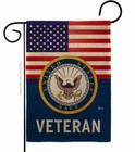 Us Navy Veteran Garden Flag Armed Forces Decorative Small Gift Yard House Banner