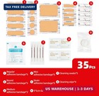 Prelady 35pcs Travel Size Mini Waterproof First Aid Kit Portable Small First Aid