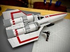 Battlestar Galactica 1978 Colonial Viper Mk I  21 In  Playset Gray red 