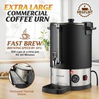 100cup Commercial Coffee Urn Stainless Steel Thermal Sleeve 15l Coffee Dispenser