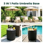 Olilawn 90lb Patio Umbrella Base  Outdoor Umbrella Base Water Filled Stand