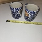 2 Vtg Ceramic Boy Scout America Coffee Mugs  Rare Bsa Boy Scout Mug Set