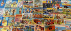 Big Lot Of 50 Linen Comic  Vintage Postcards funny Humor unused j61