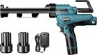 Seesii Upgraded Cordless Caulk Gun 12v  6-speed Control Auto Reverse 2 Batteries