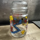 Rare  Vintage Nintendo Super Mario Bros 2 Glass Jelly Bean Jar With Lid 