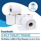  B6144 2-ply Septic Safe Toilet Tissue - White  96 carton 