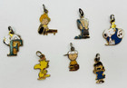 Lot Of 7 Vintage Peanuts Charms Aviva United Features Snoopy Lucy Linus