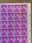 U S Stamp Scott  1036  Lincoln 4 Cents Sheet Of 100 Mnh