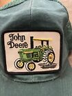 Vintage Johne Deere Nissun Mesh Trucker Hat Tractor Patch