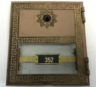 Vintage Pair 1980 Salsbury Cast Brass Metal 6  X 5  Large Post Office Box Door