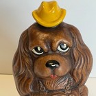 Treasure Craft Vintage Ceramic Coin Bank 1961 Usa Ruby Cavalier Spaniel Dog