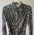 Vintage Size 10 m Marie For Francis X Rare Tunic Jacket Top Pointy Collar