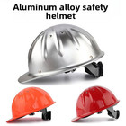 Aluminum Hard Hat Full Brim - Commercial Construction Safety Helmet A2