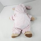 Ty 2004 Pluffies Bear Plush Love To Baby Pajamas Bunny Ears Teddy Stuffed Animal