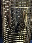 New 2020 Starbucks Silver Grid Disco Holiday 2020 Cold Tumbler Studded Cup Mug