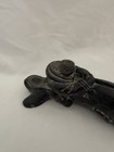 Wolf Original Inuit Riding Whale Soapstone Sculpture 7 75   