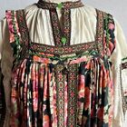 Vintage Woman s Russian Folk Costume Chemise   Full Length Jumper M