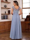 Appliques Chiffon Mother Of The Bride Dresses For Wedding With Pockets A-line