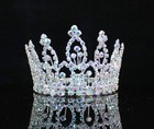 Mini Ab Rhinestone Full Hair Crown Tiara Party Bridal Jewelry Small Size M279ab