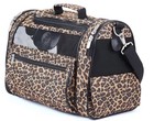Small Dog Cat Pet Carrier Crossbody Bag Tote Sherpa Leopard Print Travel New