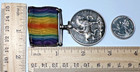 Wwi Sterling Silver British George V Medal Royal Highlanders On Ribbon I251