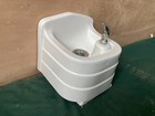 Small Vtg Mid Century 12x11 White Wall Monted Taylor Water Fountain 493-26e