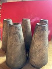 Vintage Wooden Industrial Quill  Bobbin  Spool thread  Textile Lot Of 5   5 1 4