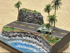 1 64 Coastal Highway Diorama Handcrafted Seaside Road Scene For Hot Wheels Match