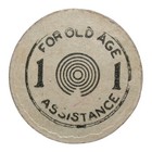Oklahoma 1 Sales Tax Token For Old Age Assistance Token