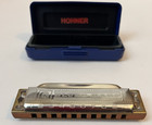 M Hohner R Series Vintage Blues Harp Harmonica - Key Of E  With Original Case
