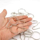 50 Pcs Metal Shower Curtain Hooks 2 7 Inch Silver Clip Bulk Shower Curtain Ring