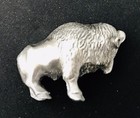 Pewter Buffalo Bison Animal Highly Detailed Silver Metal Figurine Statue B