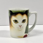Dept 56 Martin Leman Cat Mugs Set Of 6   Vtg Japan Porcelain Coffee Cups Kawaii