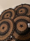 Country Black Star Braided Chair Pads - Set 4