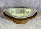 Vintage William Spratling Modernist Sterling Silver Wood 9  Bon Bon Bowl