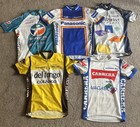 Lot Of 5 Vintage Men   s M Cycling Jerseys Colnago Panasonic