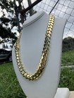 Miami Cuban Link Chain 14k Plated Jewelry 15mm