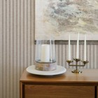 Tempaper   Co  Peel And Stick Charles Street Stripe Textured Wallpaper By