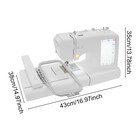 Automatic Embroidery Machine With 4x9 25 Inch Large Hoop  7 Inch Touchscreen