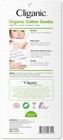 Cliganic Organic Cotton Swabs  500 Count - 100  Pure Natural Cotton  Chlorine-fr