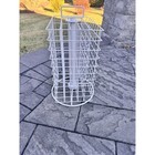 White Metal Spinning Revolving 2 Oz Paint Bottles Storage Rack Holds 160 Bottle
