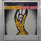 Vtg Rolling Stones Voodoo Lounge Signed Limited Edition Lithograph Print Framed