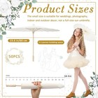 3-50 Pack 24 Inch White Paper Umbrellas Chinese Japanese Diy Wedding Party Decor