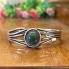 Vintage Native American Turquoise Bracelet Sterling Silver Navajo Ring Old Pawn